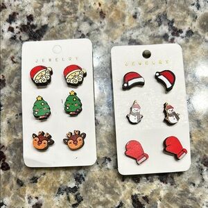 Red and Green Holiday Earrings Jewelry